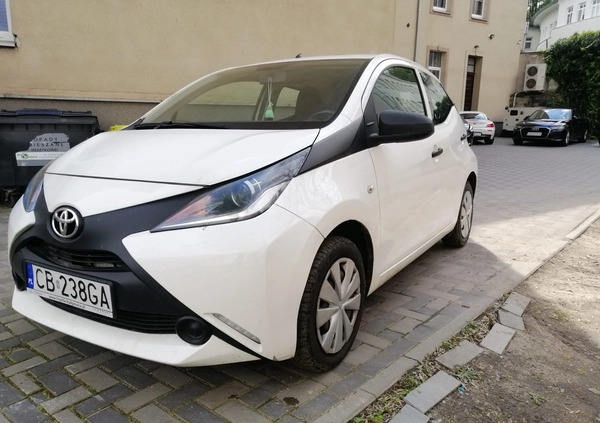 Toyota Aygo cena 24500 przebieg: 100200, rok produkcji 2016 z Bydgoszcz małe 37